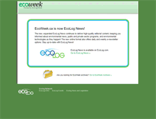 Tablet Screenshot of ecoweek.ca